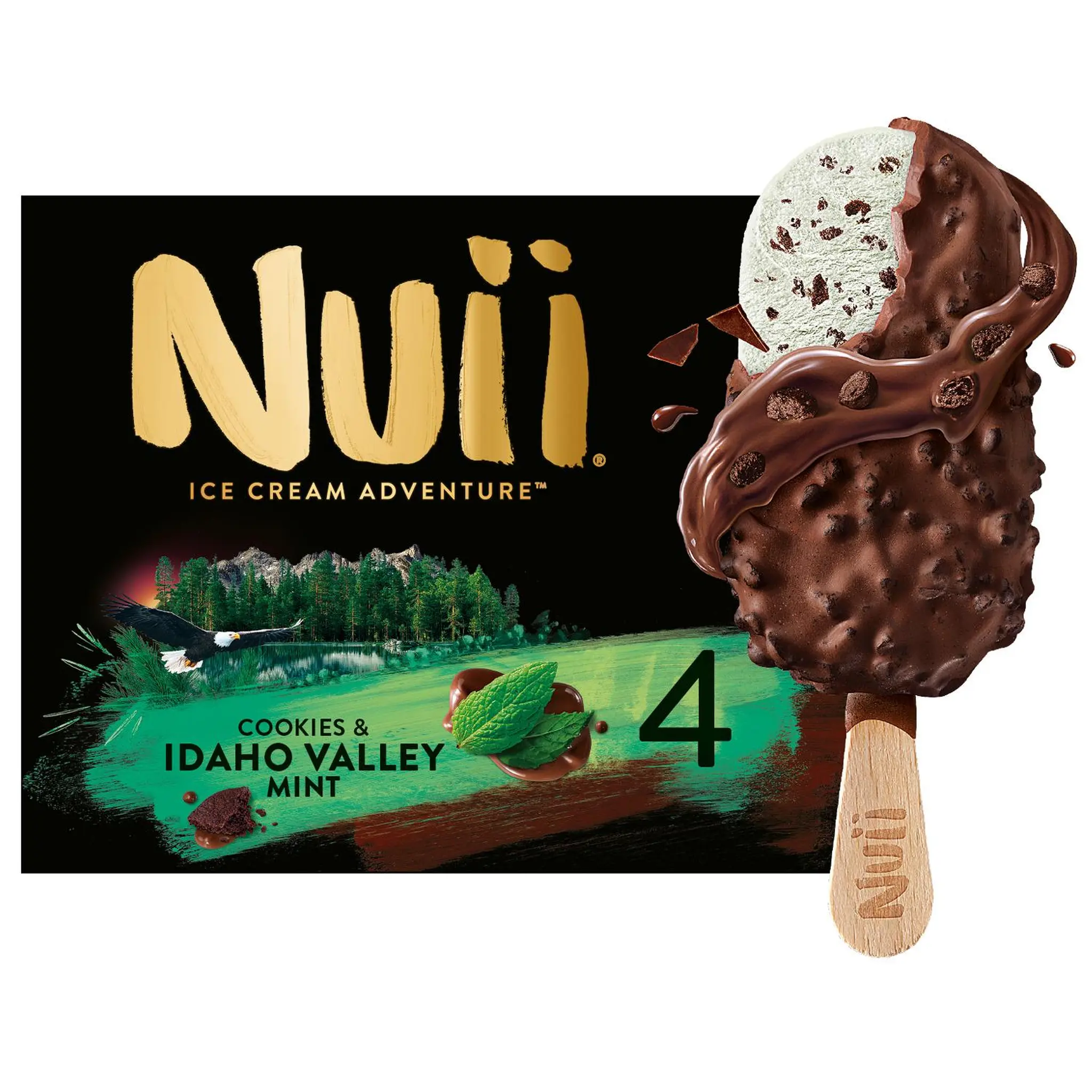 NUII Bâtonnets glacés Idaho Valley cookies et idaho valley menthe