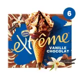 EXTREME Cônes glacés vanille chocolat
