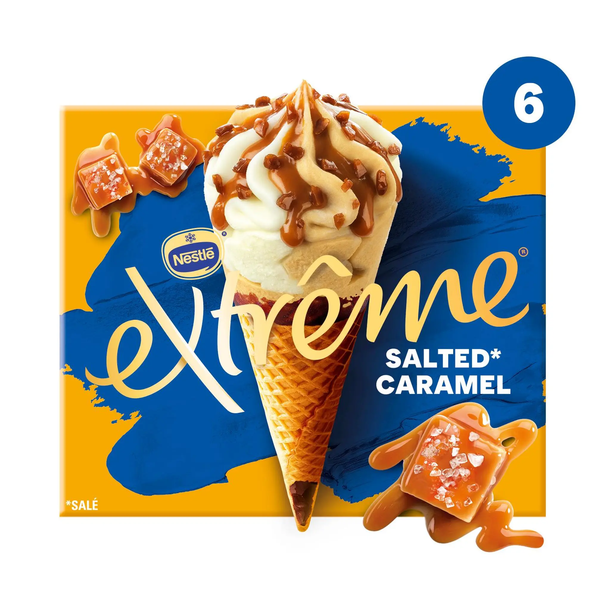 EXTREME Cônes glacés salted caramel