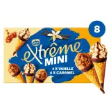 EXTREME Mini-cônes glacés vanille et caramel