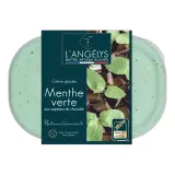 L'ANGELYS Crème glacée menthe verte aux copaux de chocolat