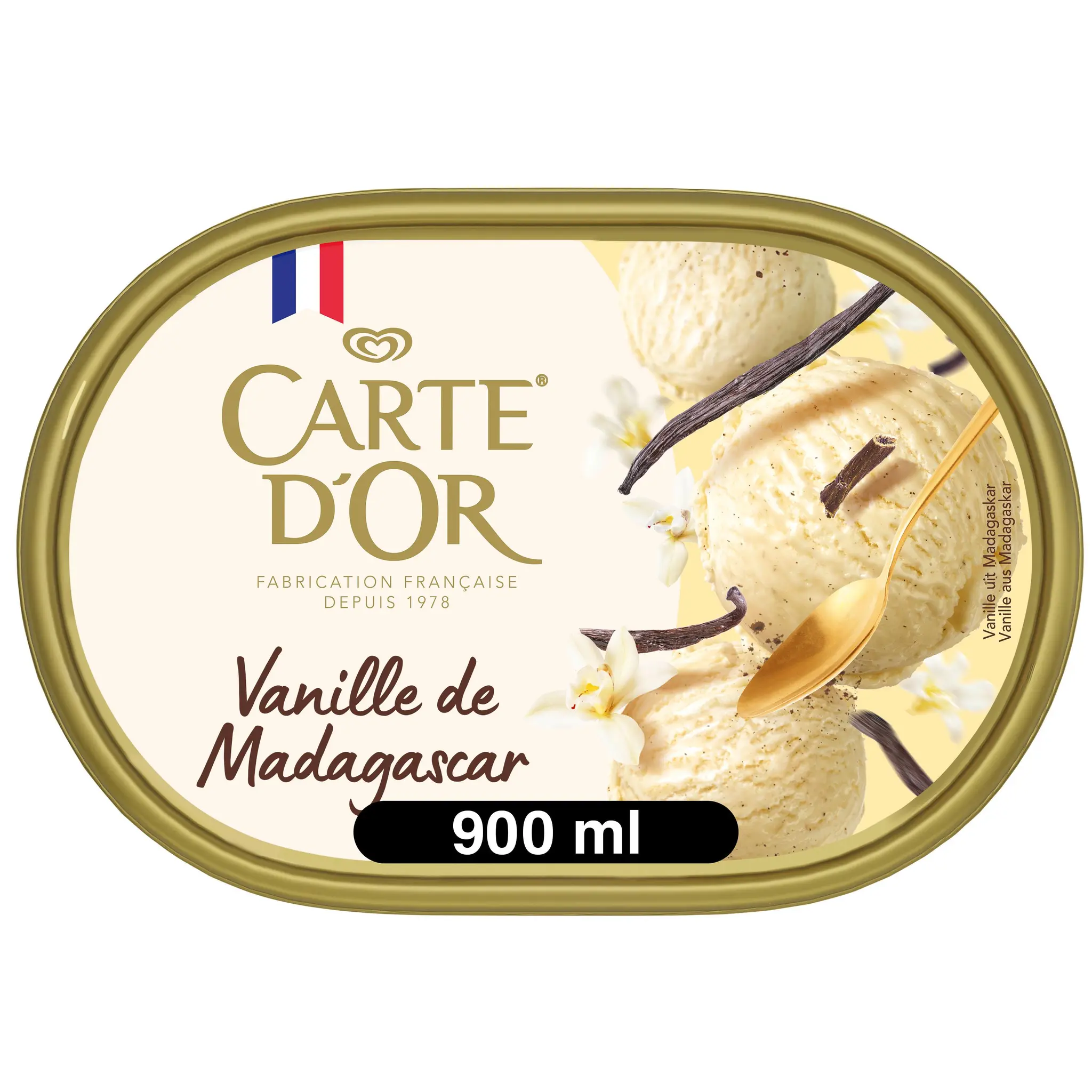 CARTE D'OR Dessert glacé à la vanille de Madagascar