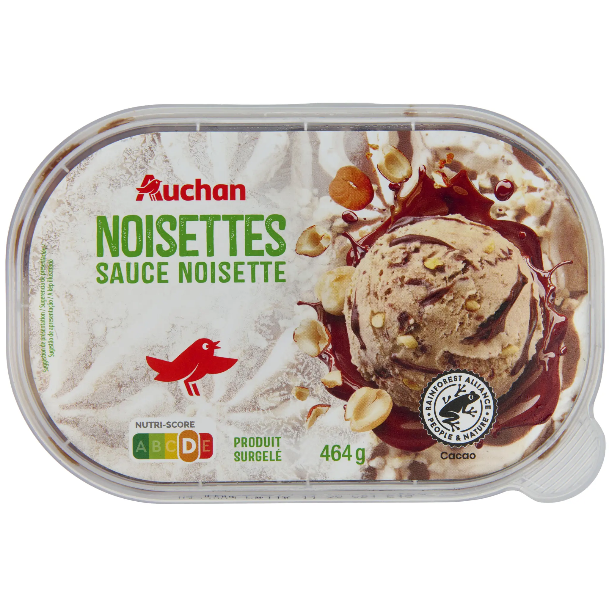AUCHAN Glace noisettes