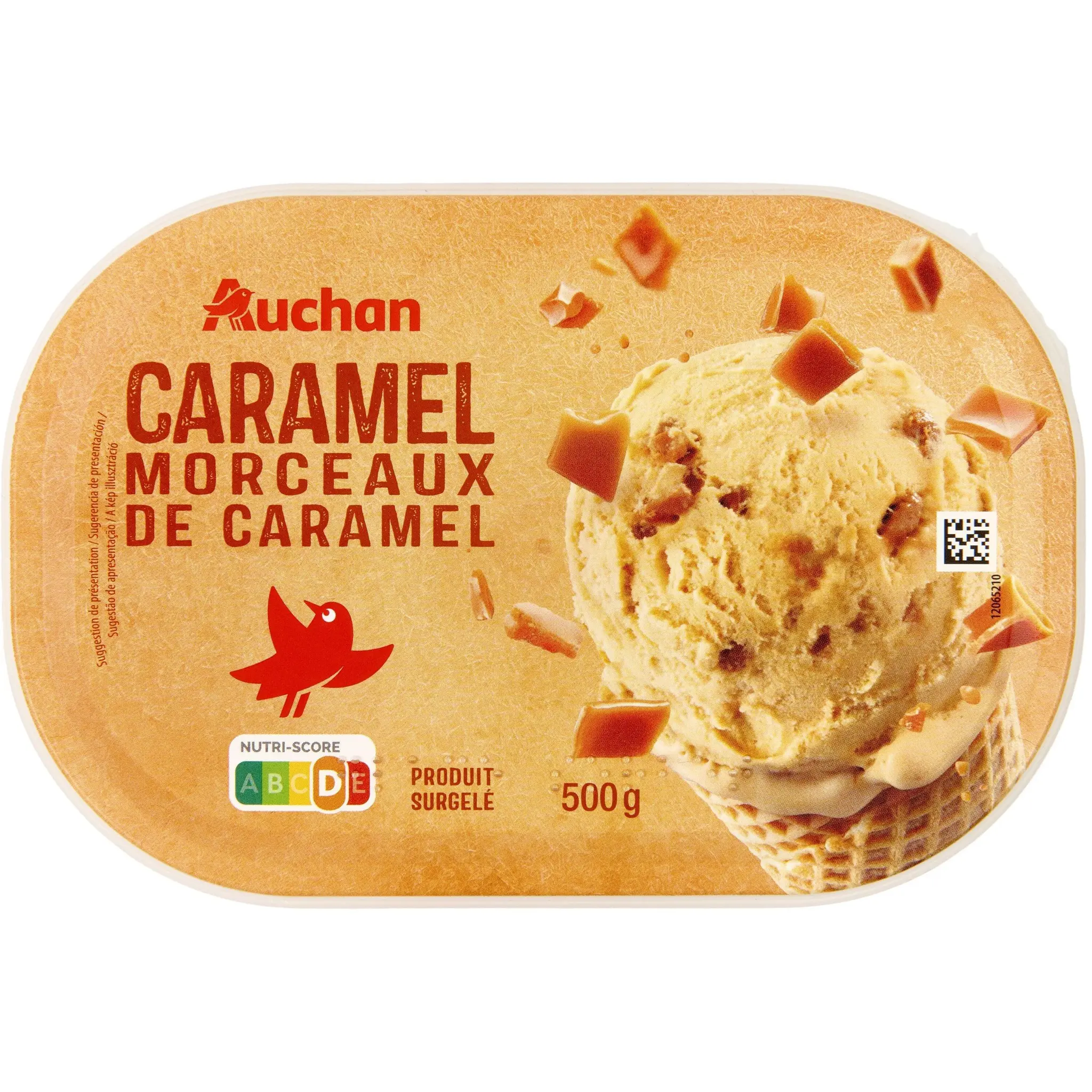 AUCHAN Glace au caramel