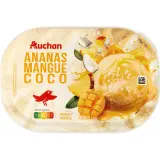 AUCHAN Glace ananas mangue