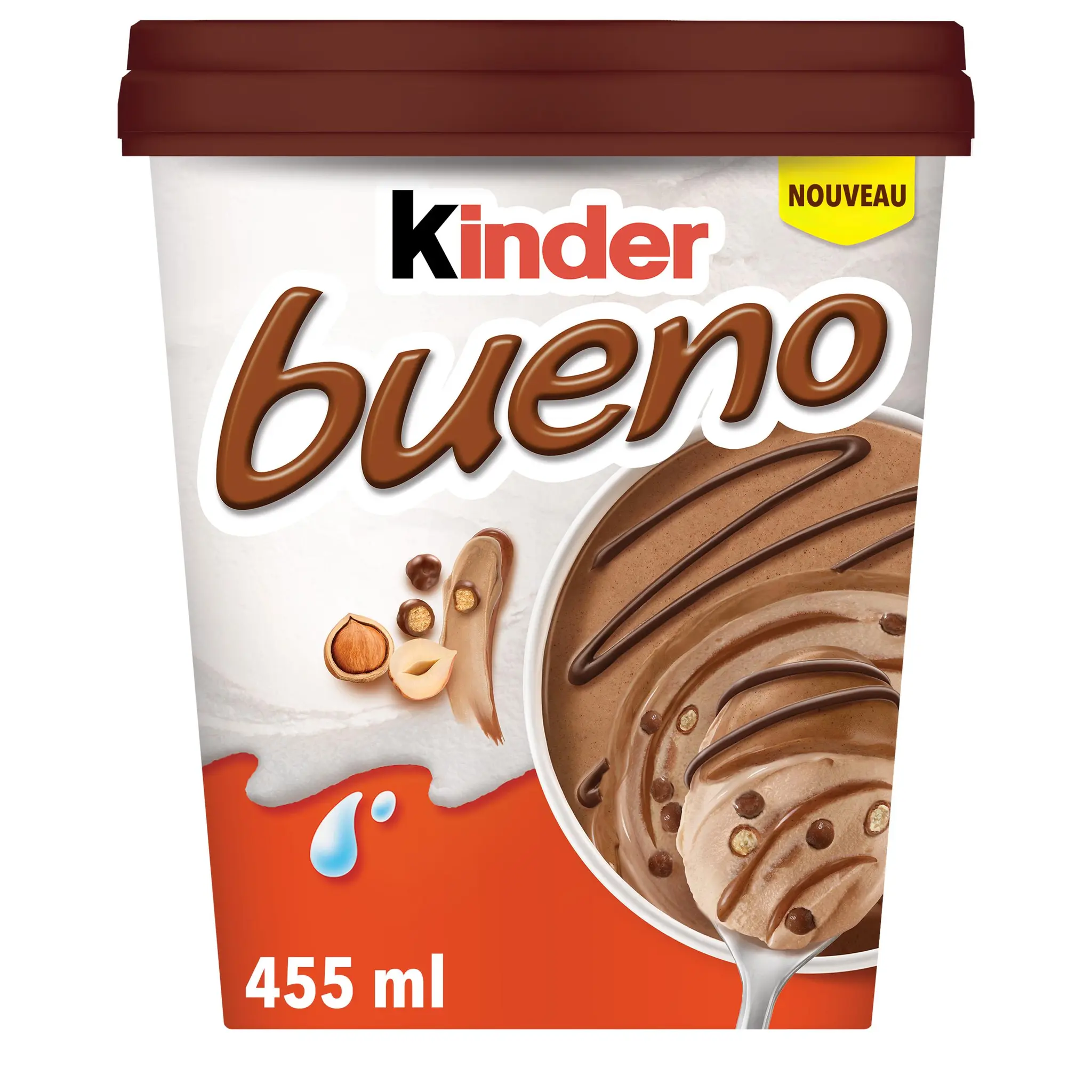 KINDER Bueno Pot de crème glacée chocolat noisette