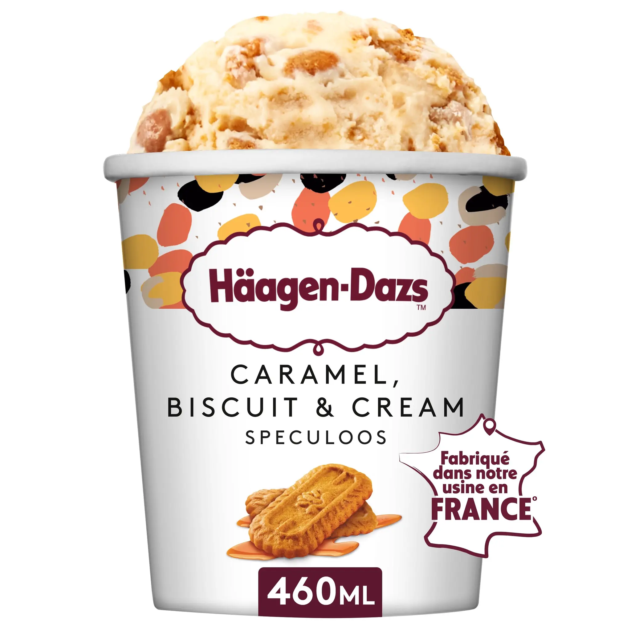 HAAGEN DAZS Pot de crème glacée caramel biscuit speculoos
