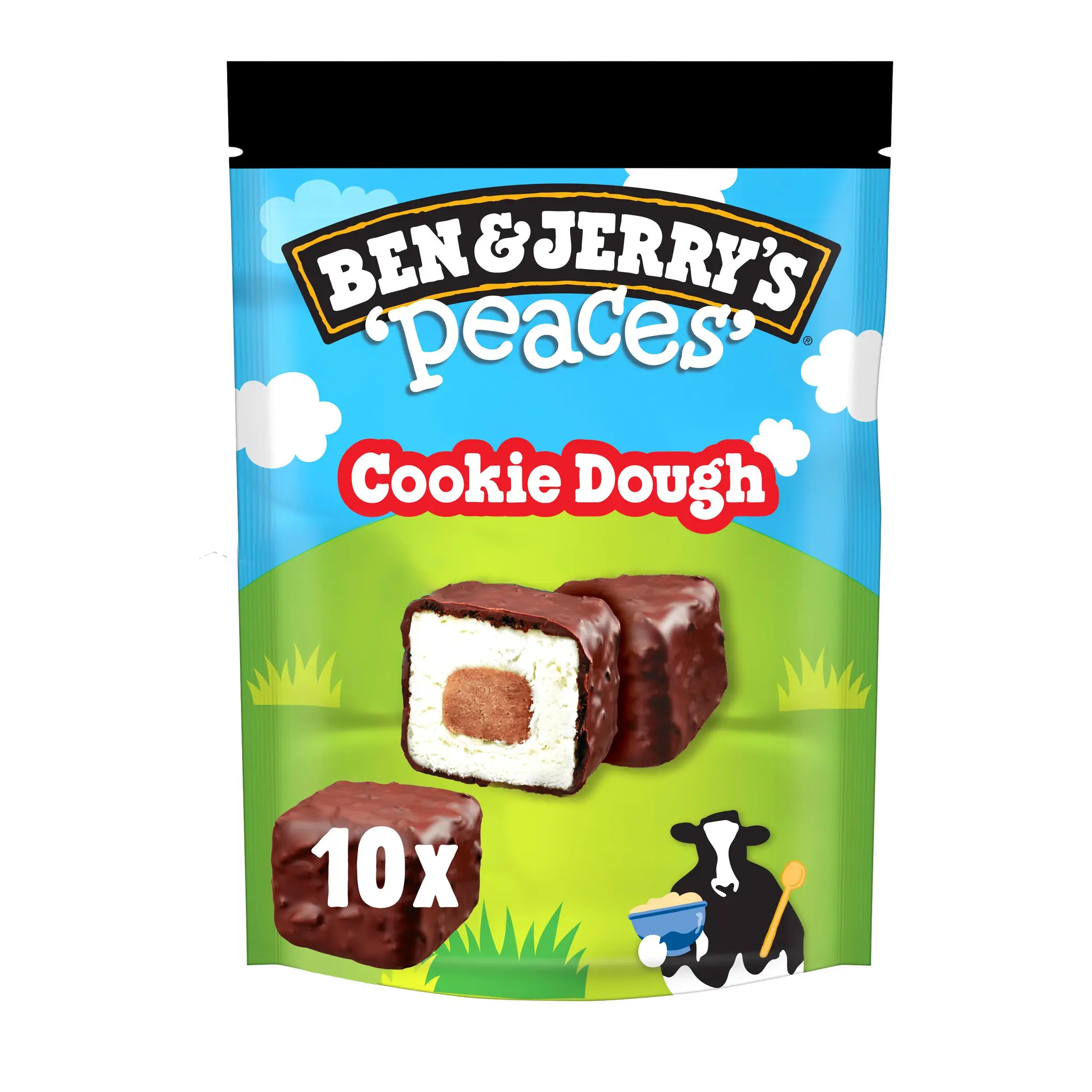BEN & JERRY'S Peaces Bouchées glacées cookie dough