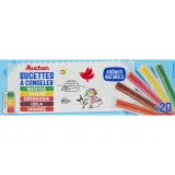 AUCHAN Sucettes à congeler aux arômes naturels