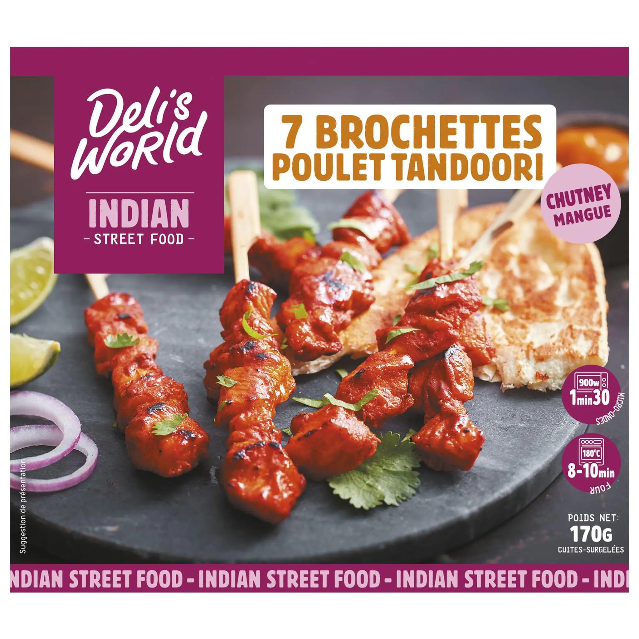 DELI'S WORLD Brochette poulet tandoori