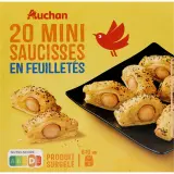 AUCHAN Mini saucisses en feuilletés au pavot