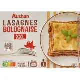 AUCHAN Lasagnes à la bolognaise XXL