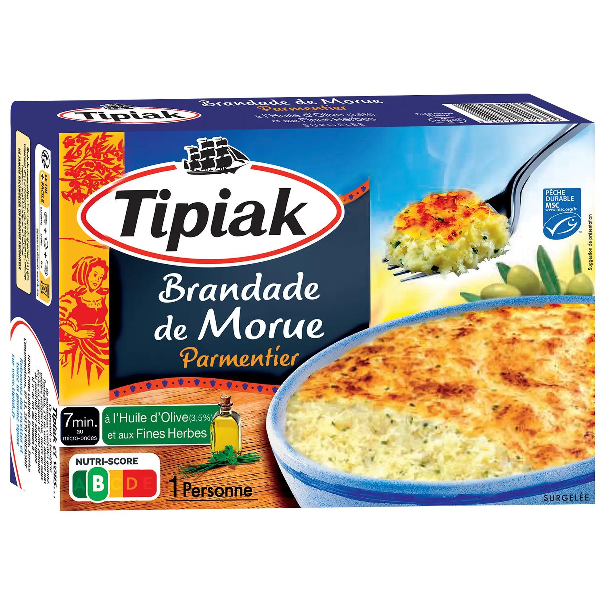 TIPIAK Brandade de morue parmentier