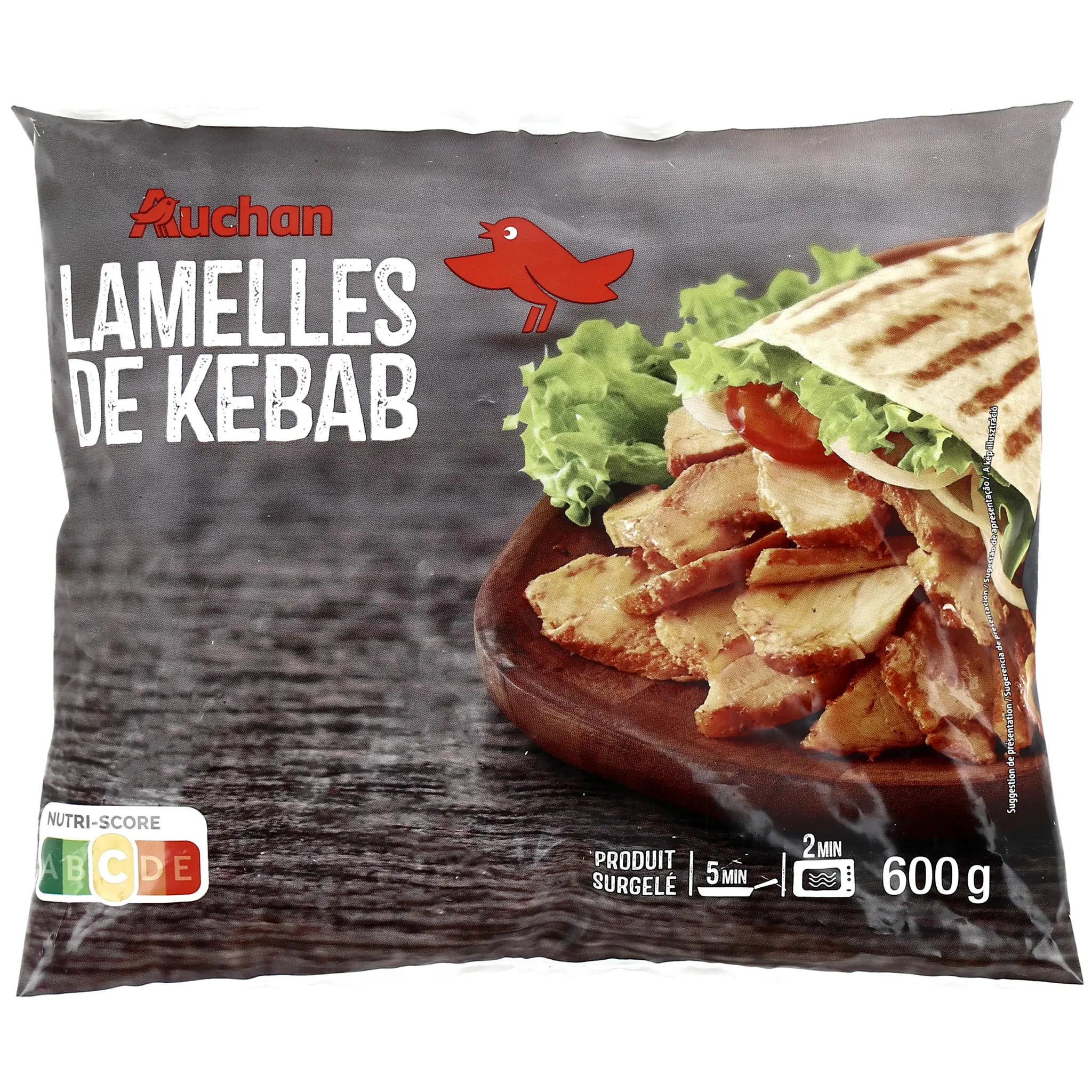 AUCHAN Lamelles kebab