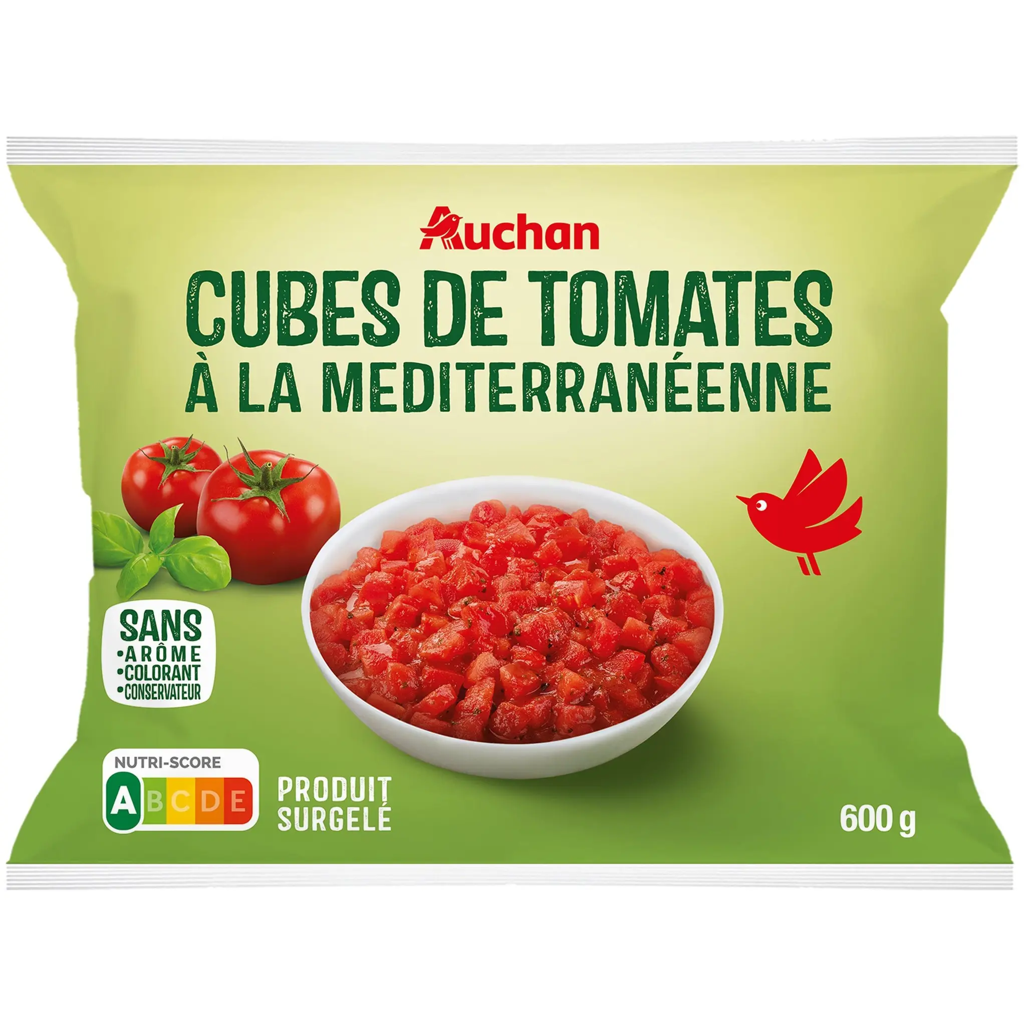 AUCHAN Cubes de tomates à la méditerranéenne