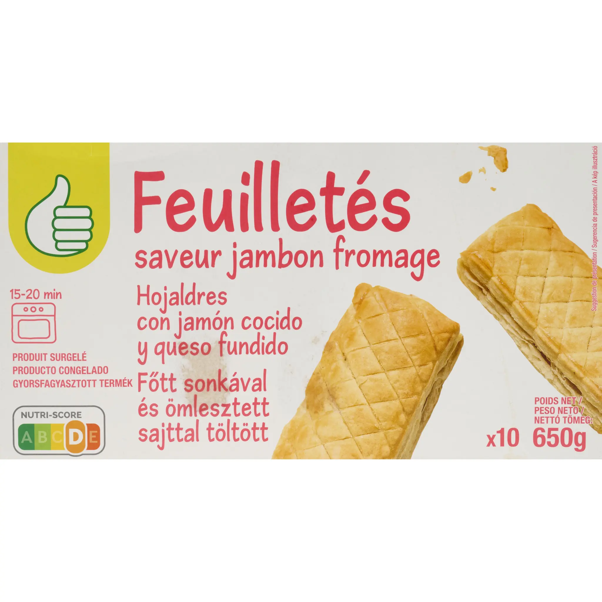 POUCE Feuilletés jambon fromage
