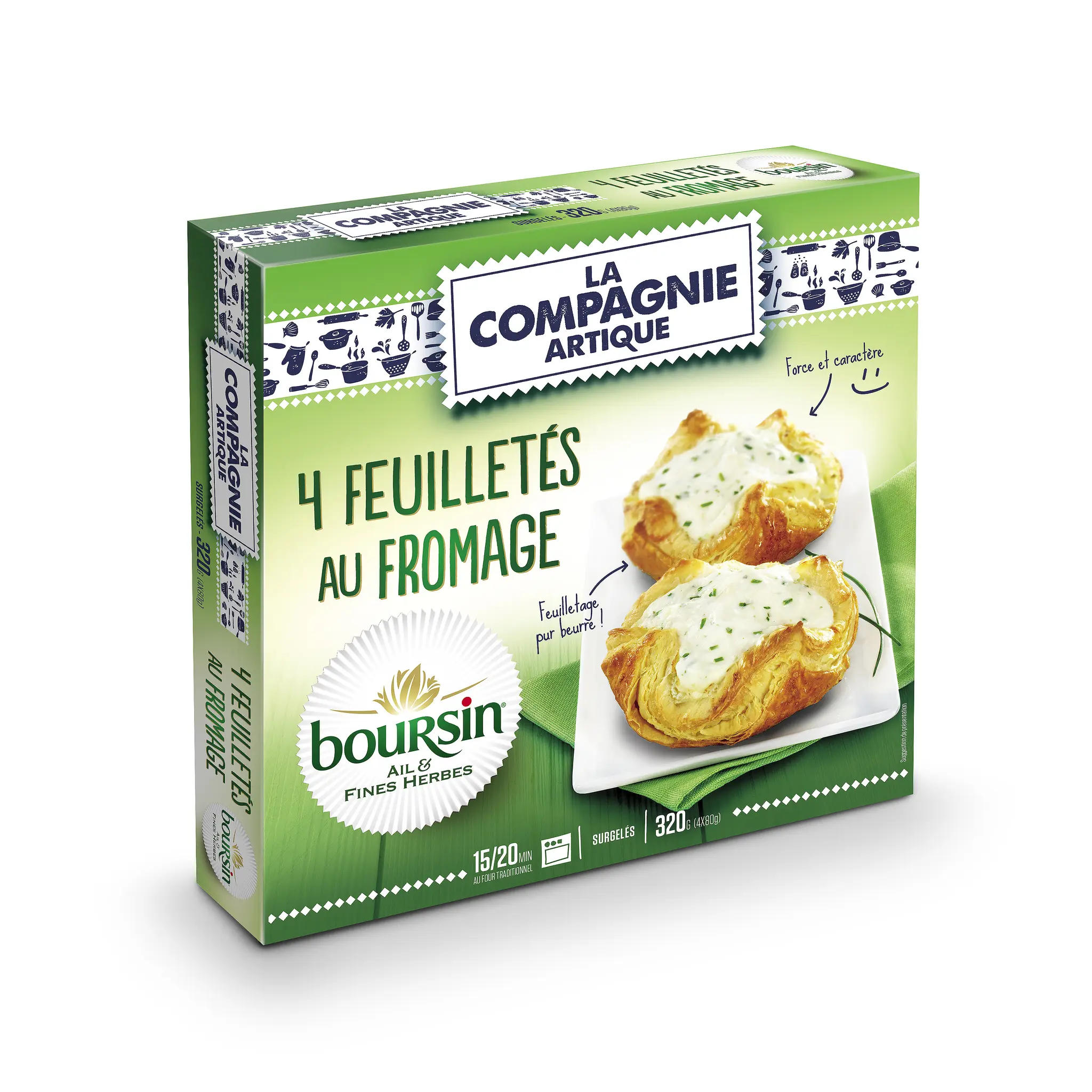 COMPAGNIE ARTIQUE Feuilleté au fromage boursin