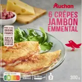 AUCHAN Crêpe jambon emmental
