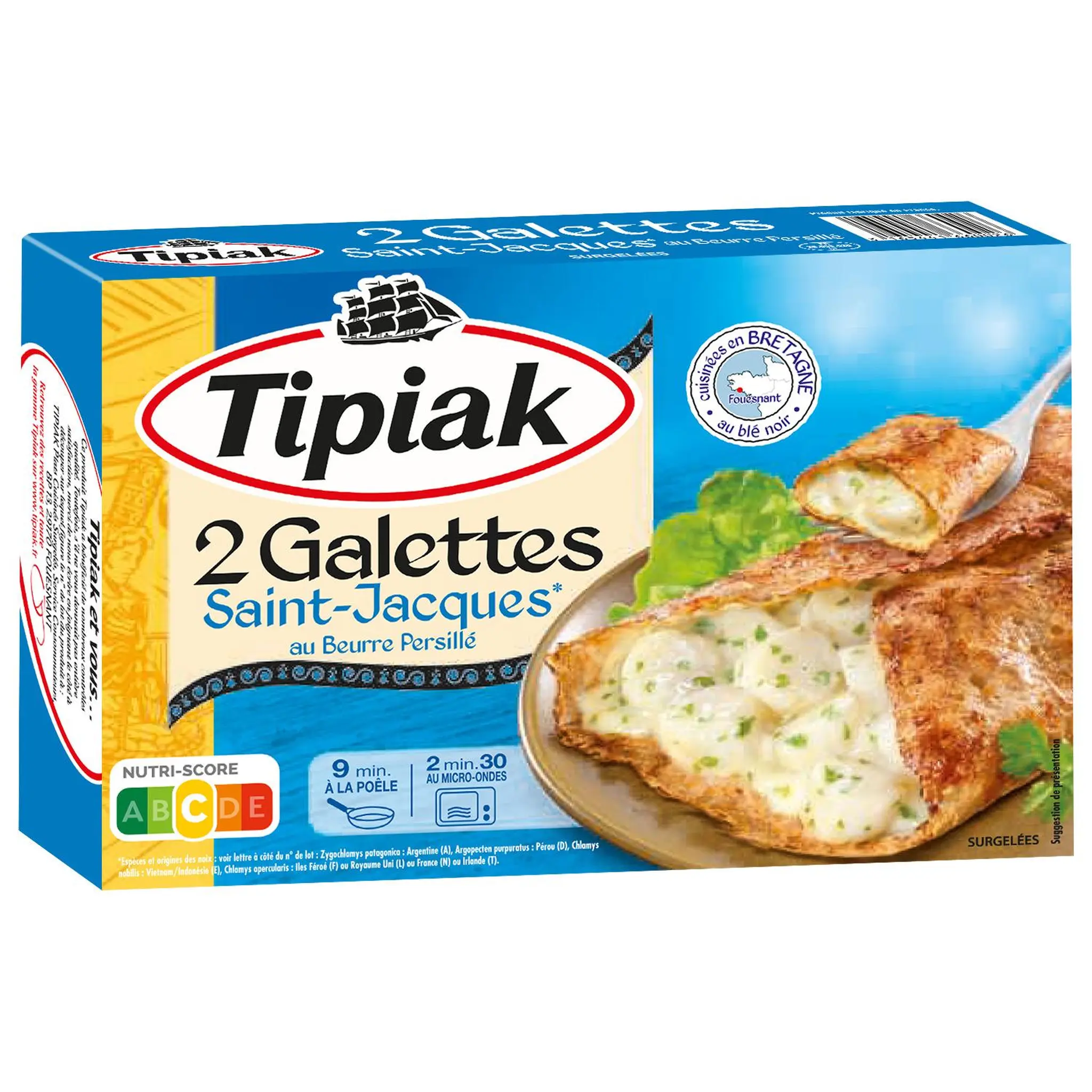 TIPIAK Galette aux noix de Saint-Jacques