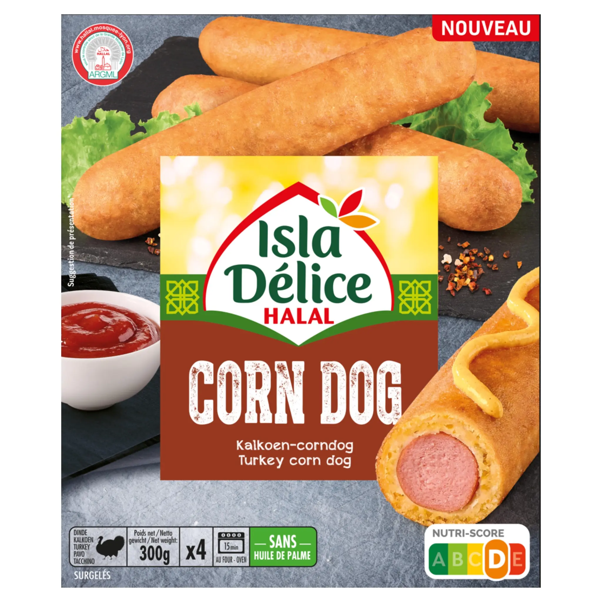 ISLA DELICE Corn dog halal