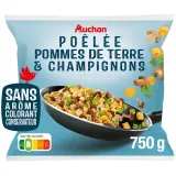 AUCHAN Poêlée pommes de terre et champignons