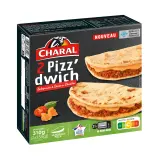 CHARAL Le pizz'dwich bolognaise sauce cheddar surgelé