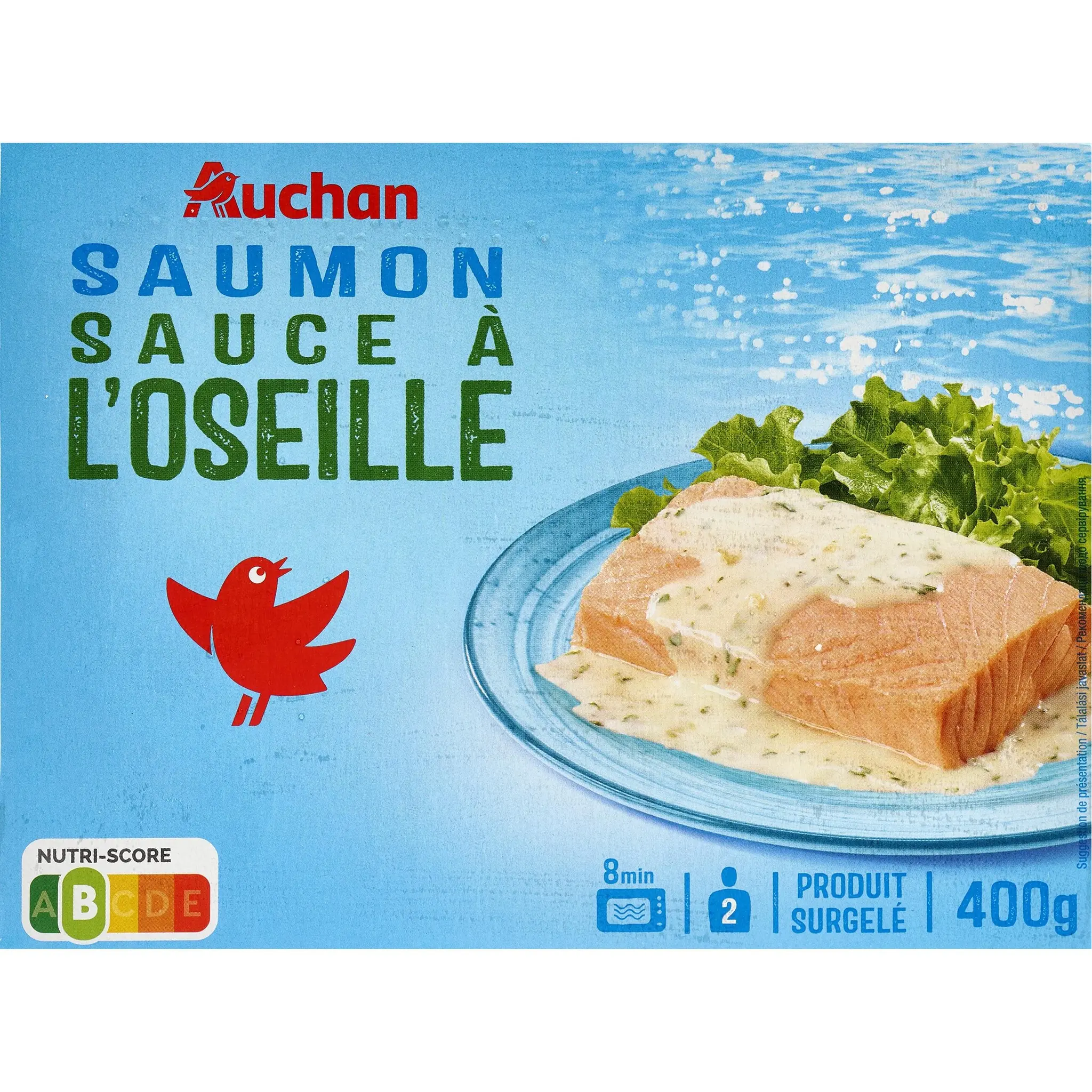 AUCHAN Saumon sauce à l'oseille