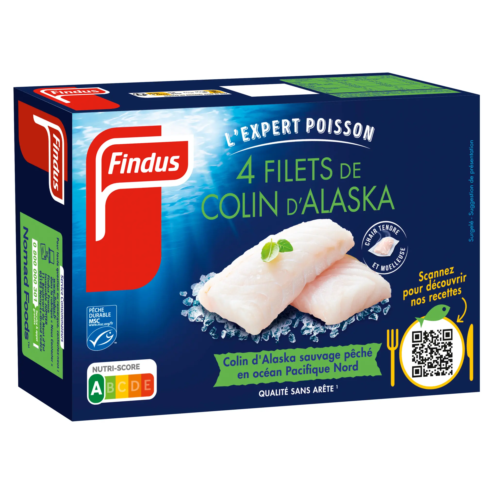 FINDUS Filet de colin d'Alaska MSC