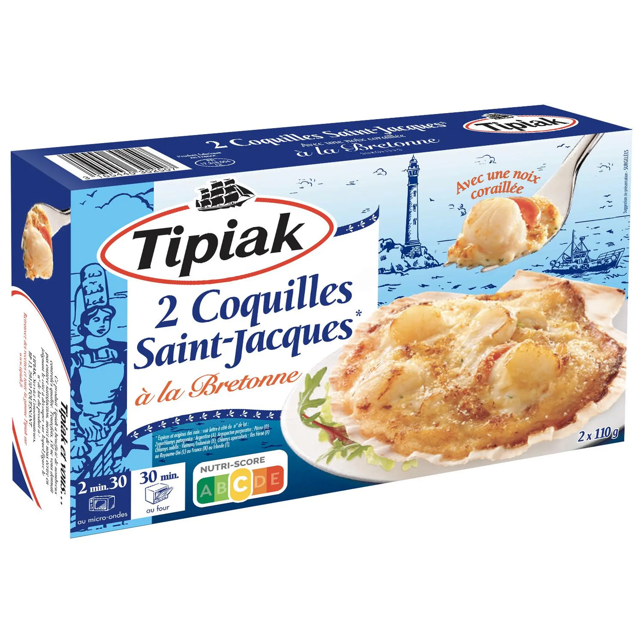 TIPIAK Coquilles Saint-Jacques à la Bretonne
