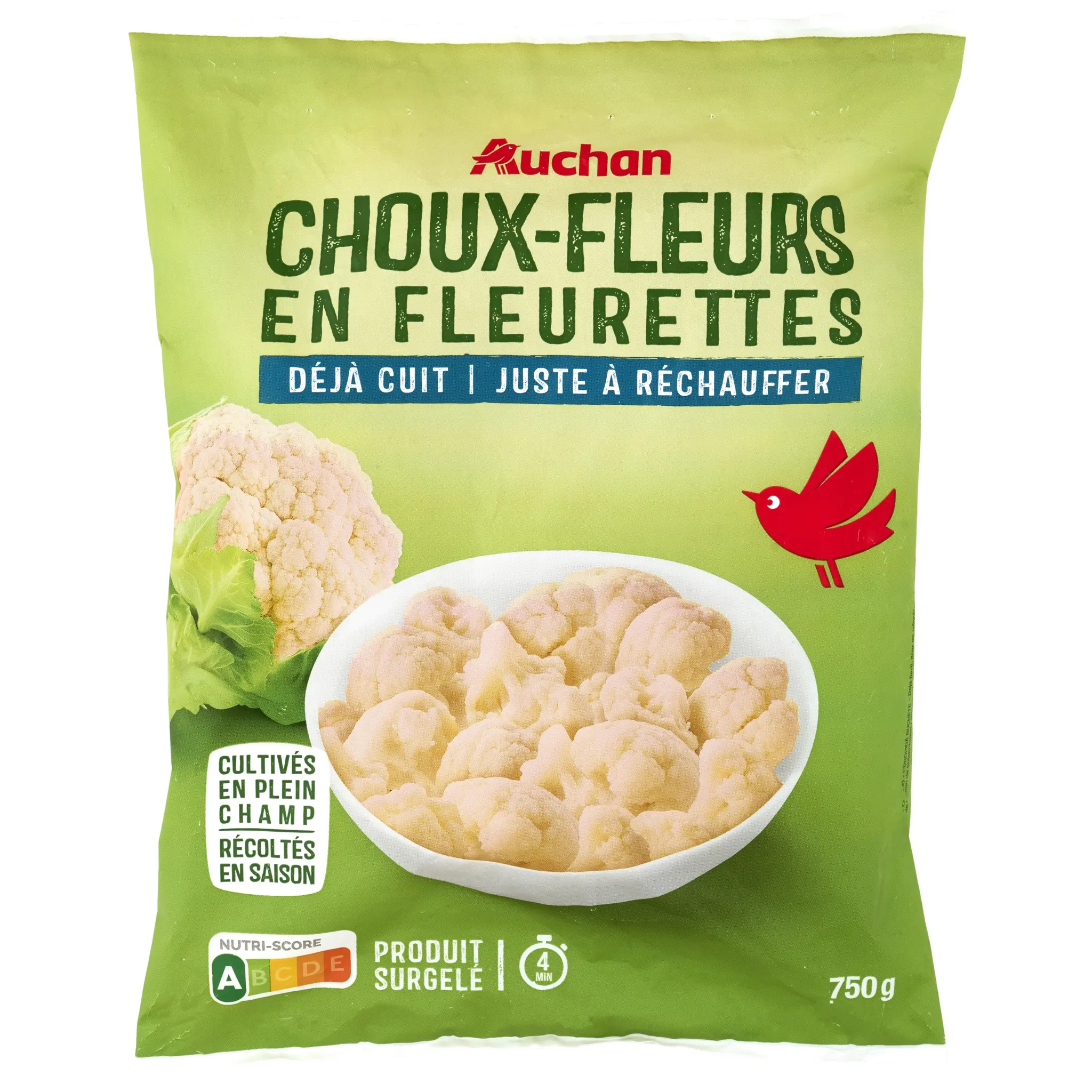 AUCHAN Déjà cuit - Choux-fleurs en fleurettes