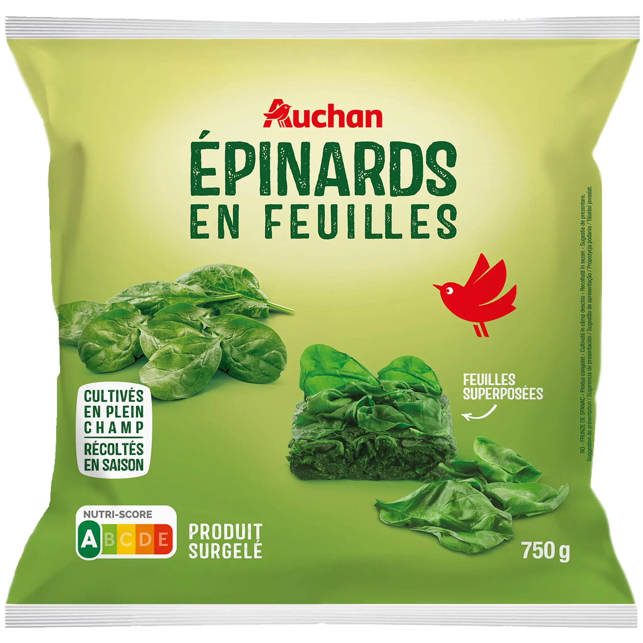 AUCHAN Epinards feuilles