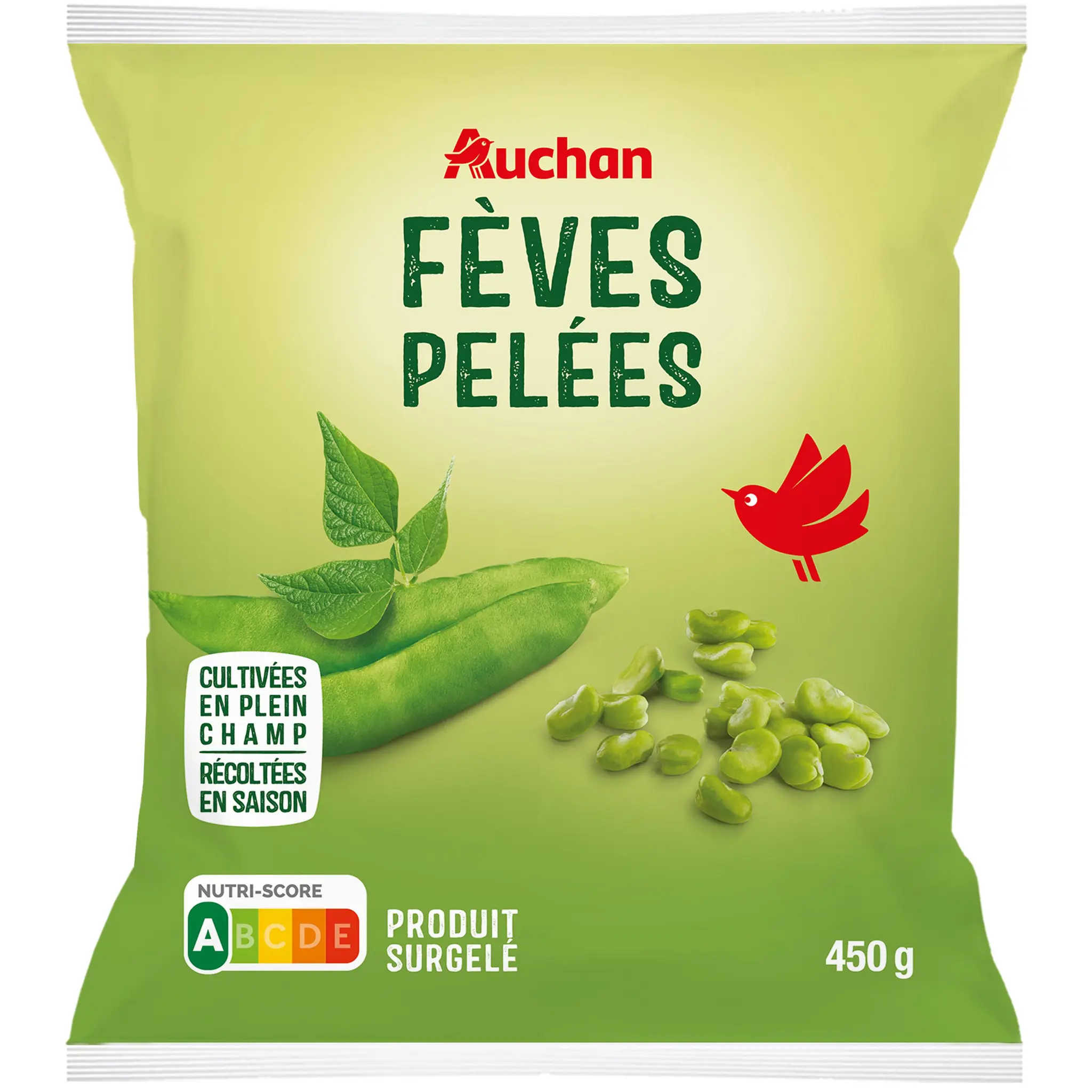 AUCHAN Fèves pelées