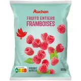 AUCHAN Framboises surgelées fruits entiers
