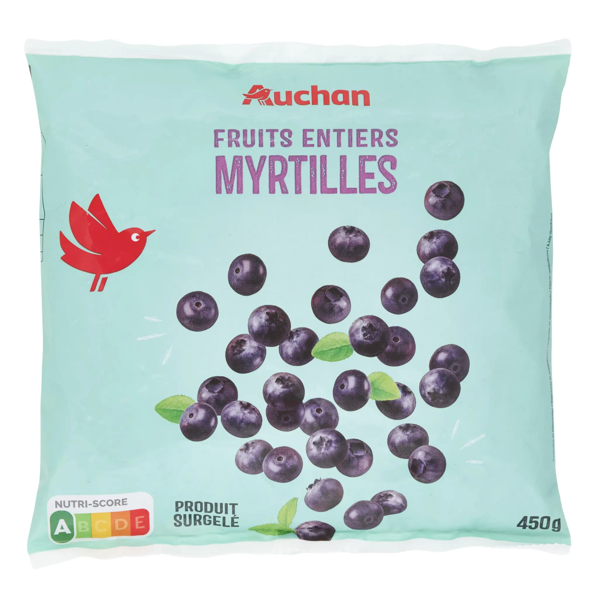 AUCHAN Myrtilles fruits entiers