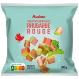 AUCHAN Rhubarbes rouge en morceaux