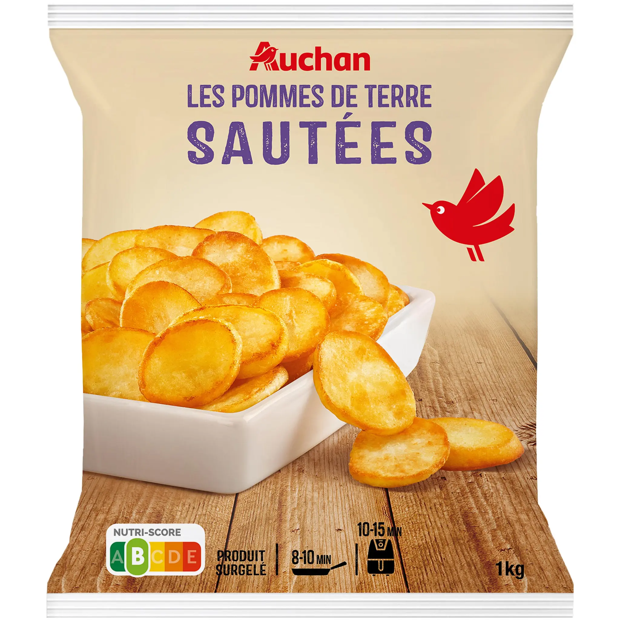 AUCHAN Pommes de terre sautées
