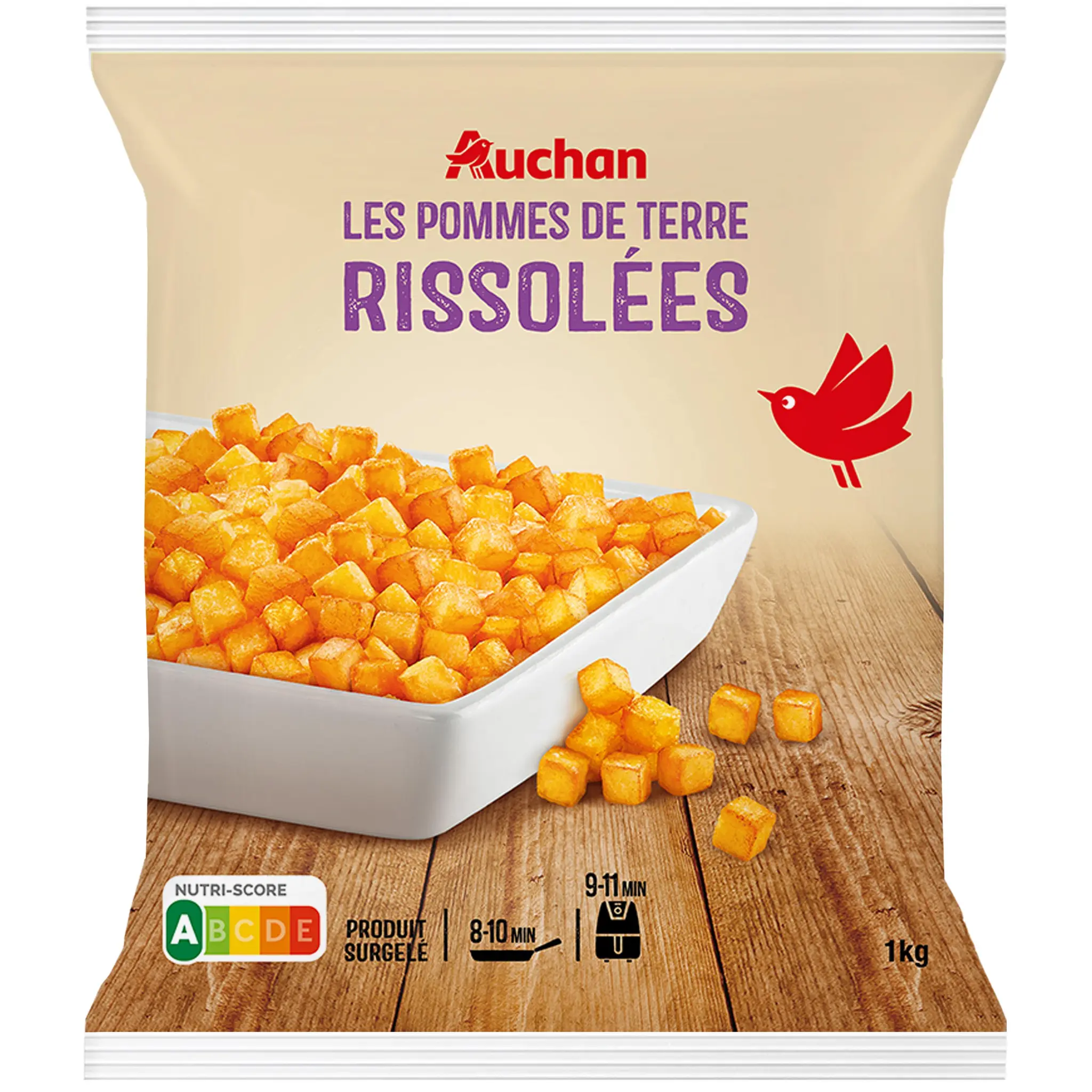 AUCHAN Pommes de terre rissolées