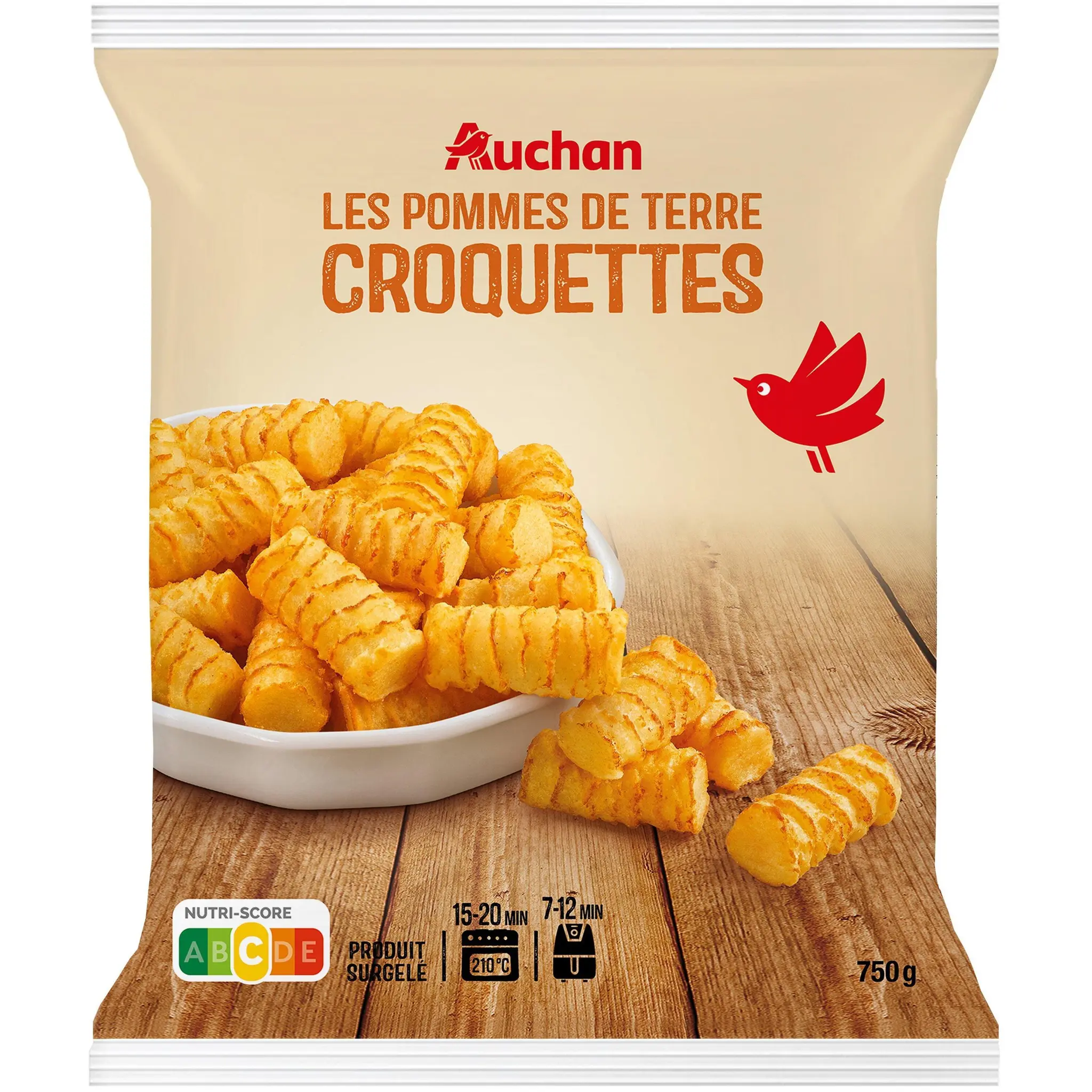 AUCHAN Croquettes de pommes de terre