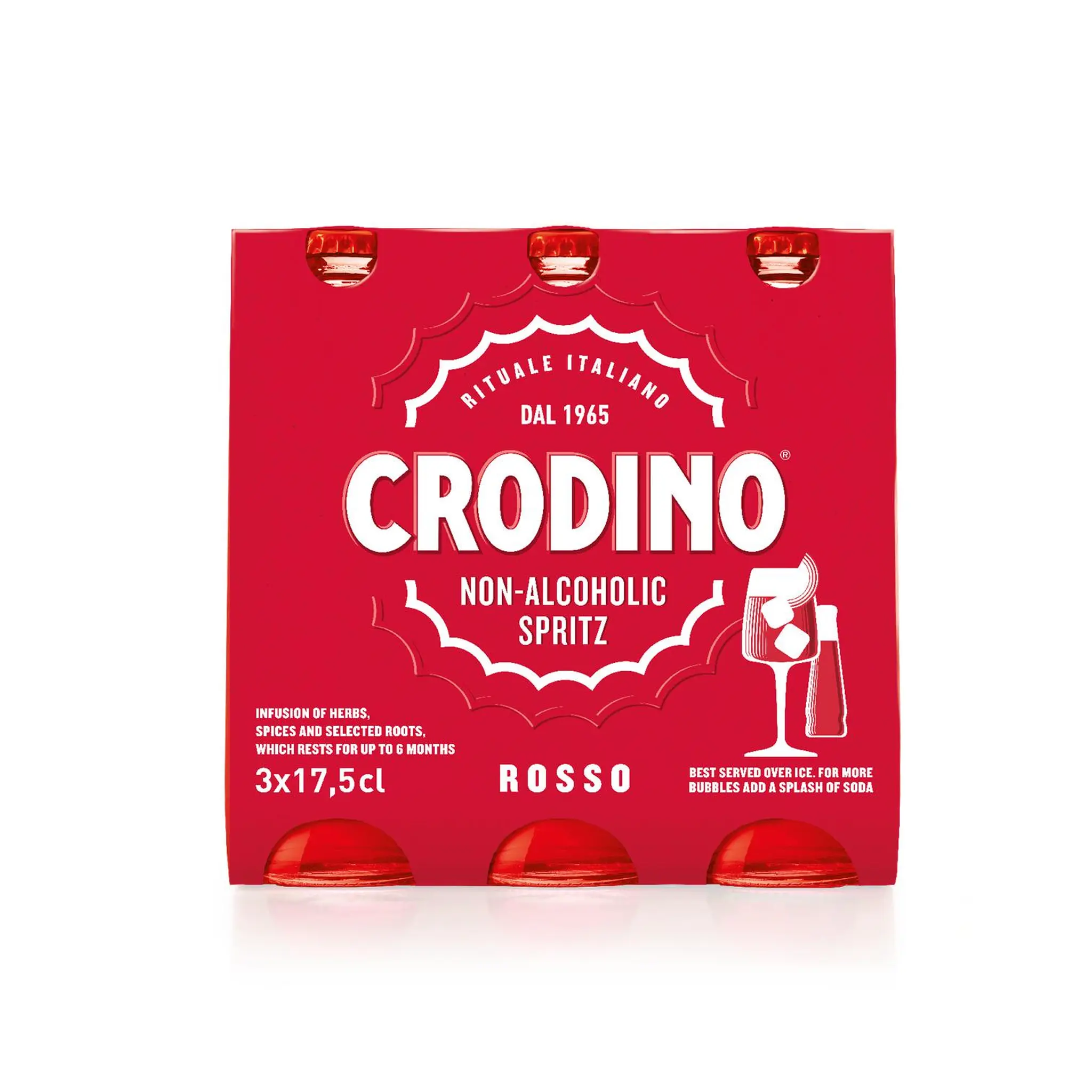 CRODINO Apéritif rosé sans alcool 0%