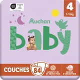 AUCHAN BABY Couches taille 4 (7-18kg)