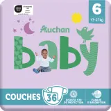 AUCHAN BABY Couche taille 6 (13-27kg)
