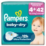 PAMPERS Baby Dry couches taille 4+