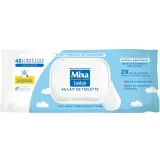 MIXA Lingettes nettoyantes au lait de toilette pour bébé