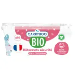 CARRYBOO Cotons-tiges sécurité bio pour bébé