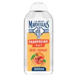 LE PETIT MARSEILLAIS Shampoing démêlant 2 en 1 bébé et enfant pêche abricot bio