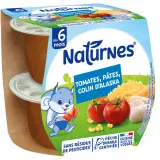 NATURNES Petits pots de tomates pâtes et colin dès 6 mois