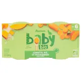 AUCHAN BABY BIO Bol carotte riz et potimarron dès 6 mois