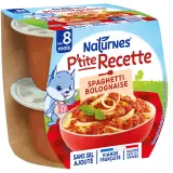 NATURNES P'tite recette bol spaghetti à la bolognaise dès 8 mois
