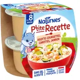 NATURNES P'tite recette bol risotto courgettes carottes jambon dès 8 mois