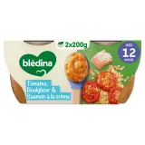 BLEDINA Mes moulinés bol tomate boulghour et saumon dès 12 mois